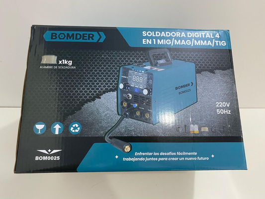 Soldador Digital 4 en 1 BOMDER – MIG/MAG · MMA · TIG (220V)