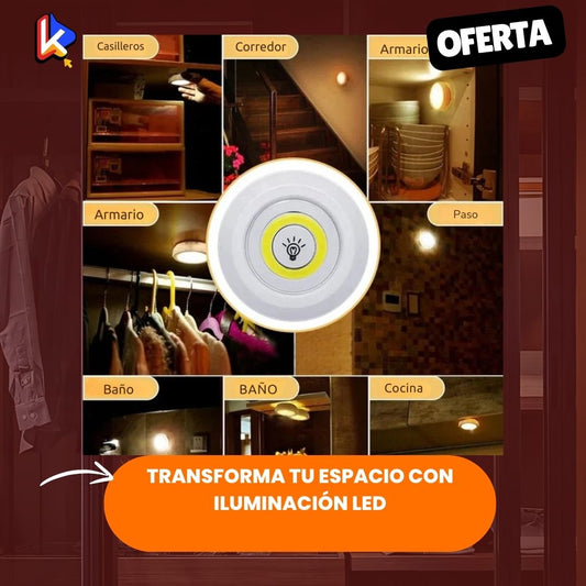 Set de 3 Luminosos LED – Ilumina al Instante Cada Rincón