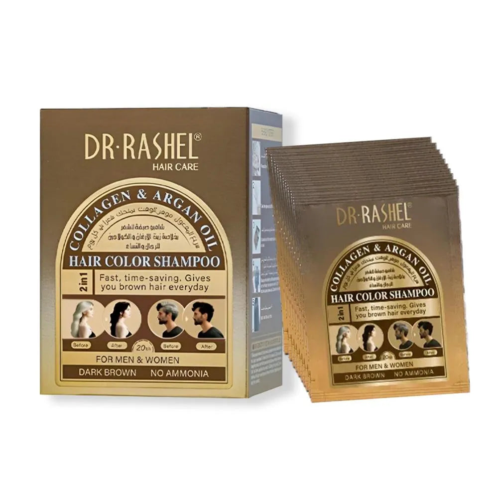 Shampoo Tinte Dr. Rashel Cubre Canas