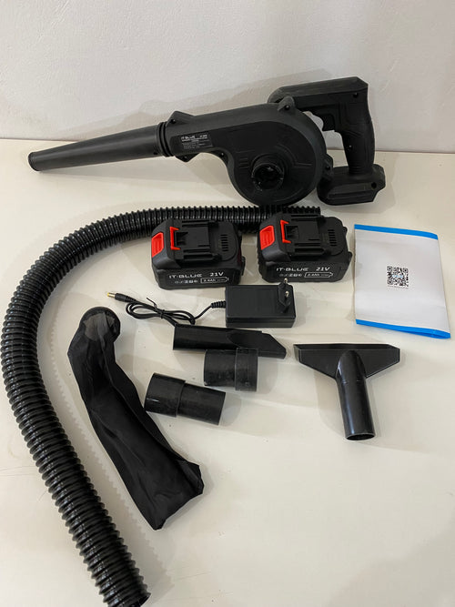 Soplador y Aspirador IT BLUE 21V – Con 2 Baterías + Accesorios