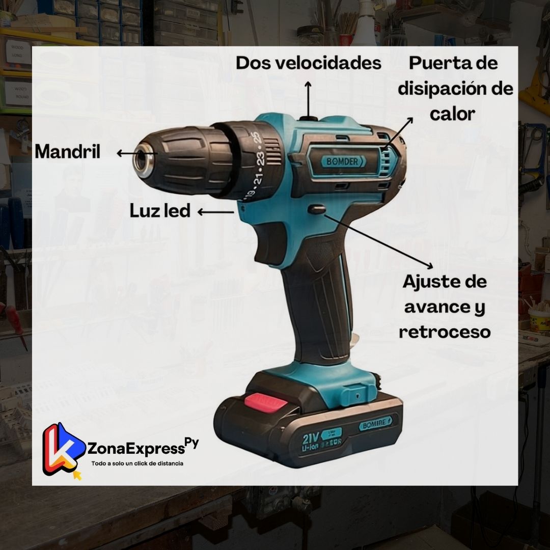 El Bomder 21V 35Nm incluye batería, accesorios y maletín (Copia)