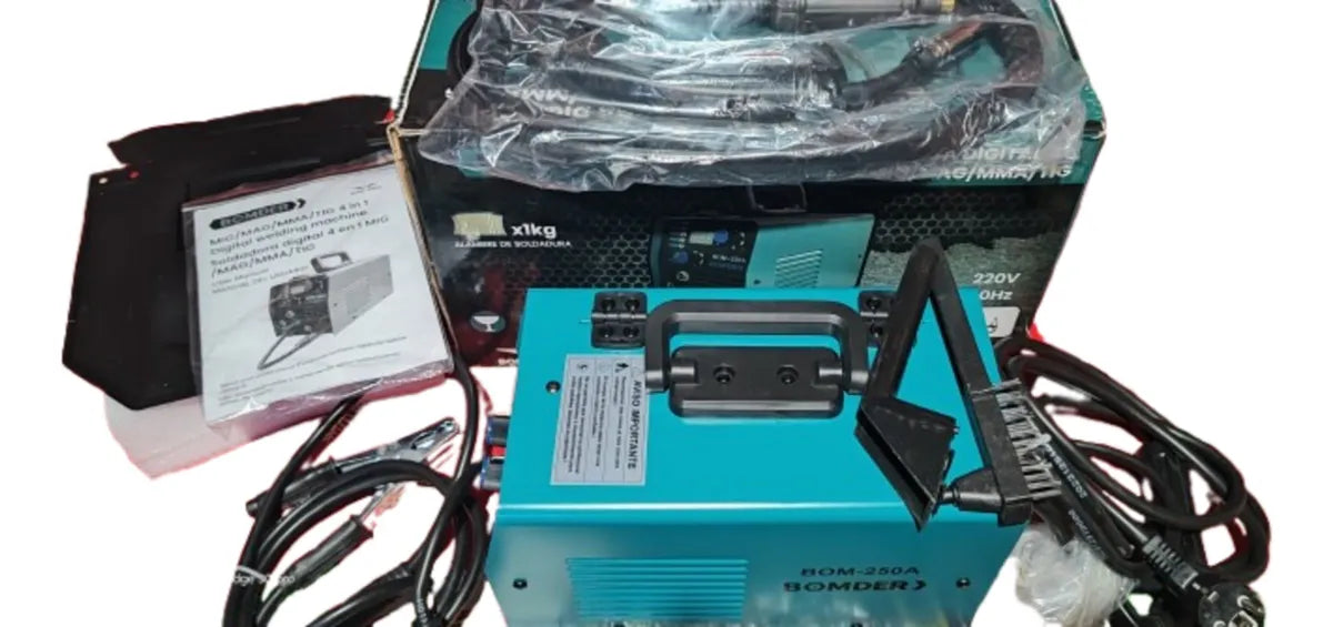 Soldador Digital 4 en 1 BOMDER – MIG/MAG · MMA · TIG (220V)