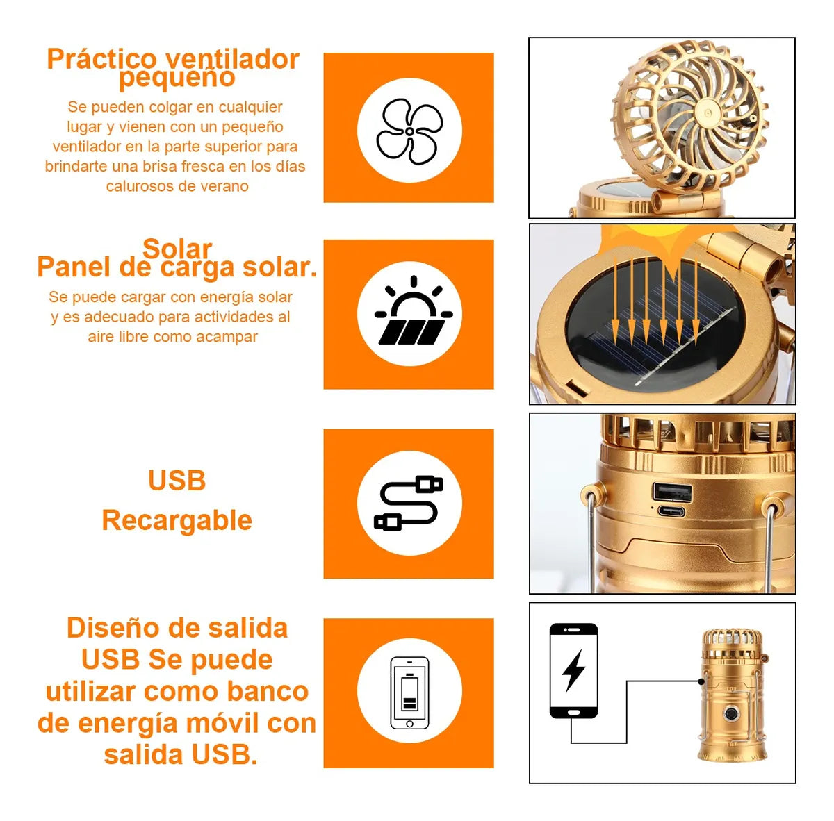 Lampara Portatil 3 en 1