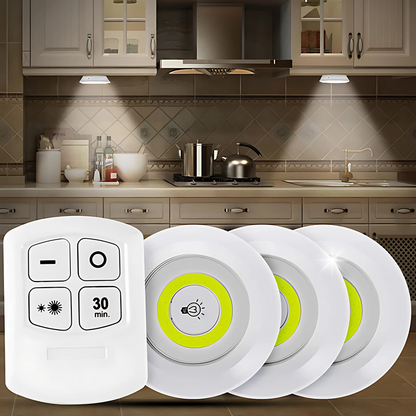 Set de 3 luces con control